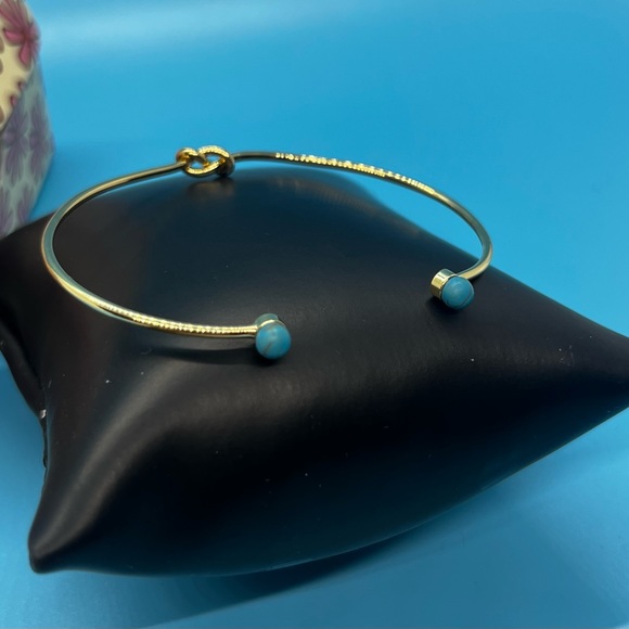 Plunder Janie bracelet-NEW IN BOX~Danty Faux Turquoise~beautiful alone or stack - Picture 6 of 8